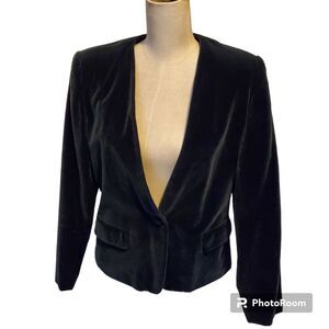 Worthington Black Velvet Blazer